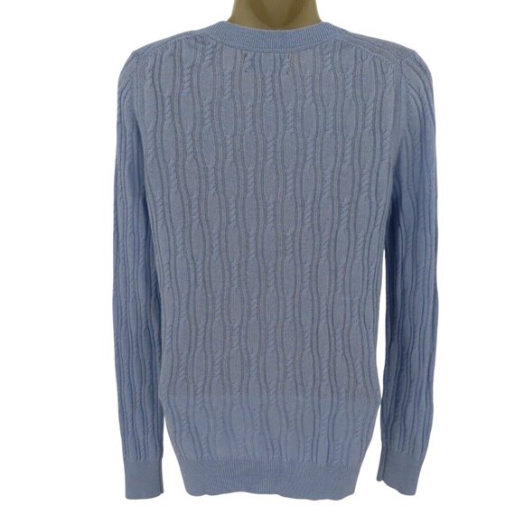 Banana Republic Filpucci Womens Small Cable Knit Crew Neck Sweater Merino Wool - Picture 3 of 8
